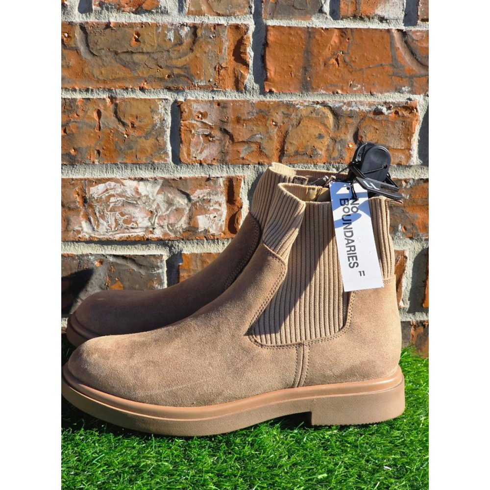 No Boundaries Ankle Boots Women's Size 11 Sand Memory Foam - Picture 3 of 7